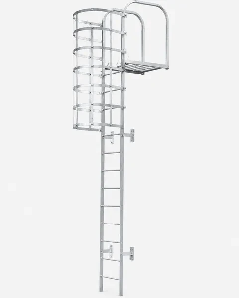 Fixed Steel Ladders | Wall-Mounted Vertical Access | Dengtai