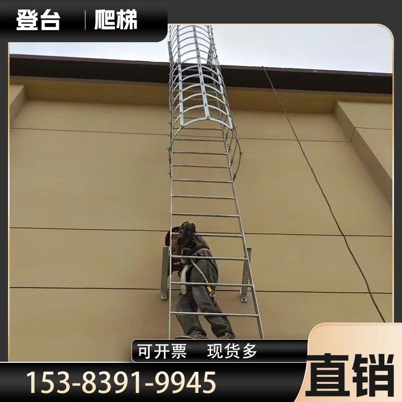 CL-HDG-HD — Heavy-Duty Caged Ladder | High-Load Industrial